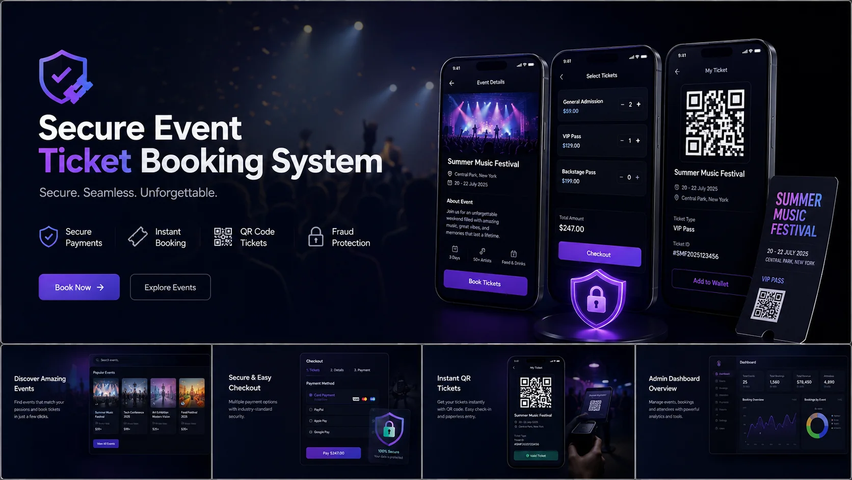 Secure Event Ticket Booking System